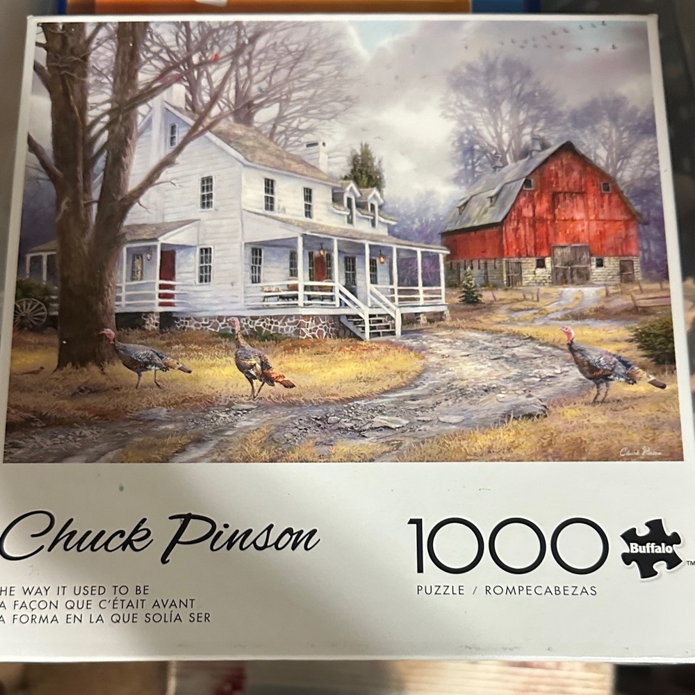Buffalo David Bitton 1000-Piece Puzzle - Serene Farmhouse Scene 🧩